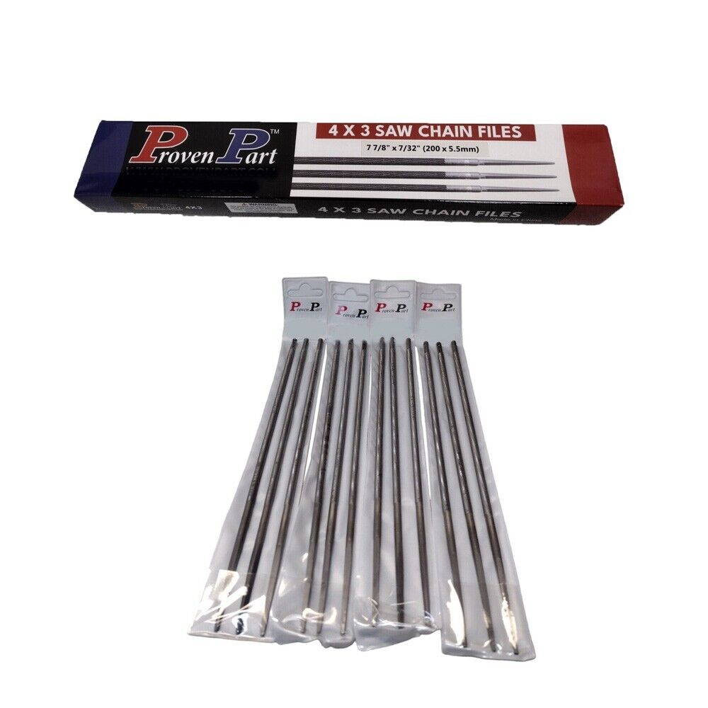 12 CHAINSAW FILES 7/32" FOR SHARPENING ALL BRANDS CHAINS SAW SHARPENER DOZEN