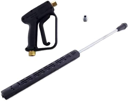 Proven Part  Pressure Washer Gun With Trigger Lock 28 Inch Insulated Grip Wand And 3/8 Inch Quick Connector