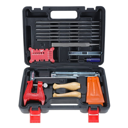 Proven Part Chainsaw Chain Sharpening Kit With Hard Case Including Round File,Flat File