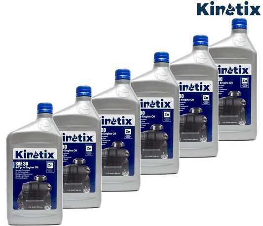 Proven Part 6Pk Quart Kinetix High Performance Small Engine Sae 30Oil 80003 4-Cycle Engine