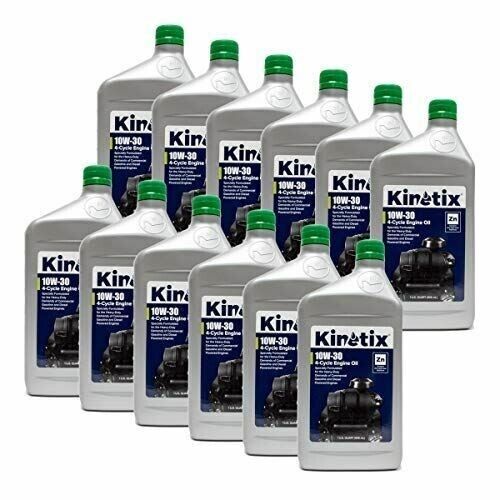 Proven Part 12Pk Quart Kinetix High Performance Small Engine 10W-30 Oil 80001 4-Cycle Engine