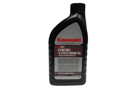 Proven Part 6-Pack Kawasaki Ktech 4-Cycle Engine Oil 5W-30 1 Qt Bottles- 99969-6500