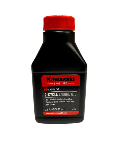 Proven Part 48-Pack Kawasaki Ktech 2-Cycle Oil Mix 2.6Oz 1 Gallon Mix- 99969-6082C