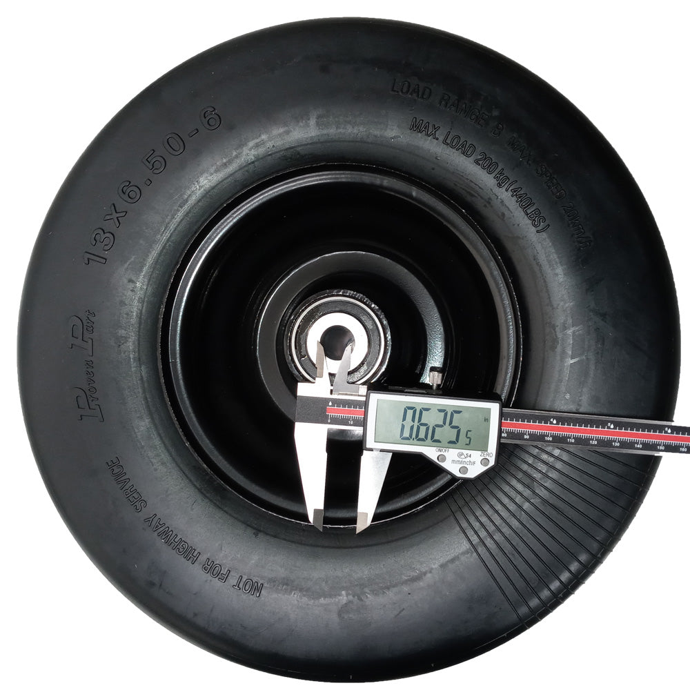 2-13X6.5-6 NO FLAT SOLID RUBBER WHEELS FOR WRIGHT 72460033