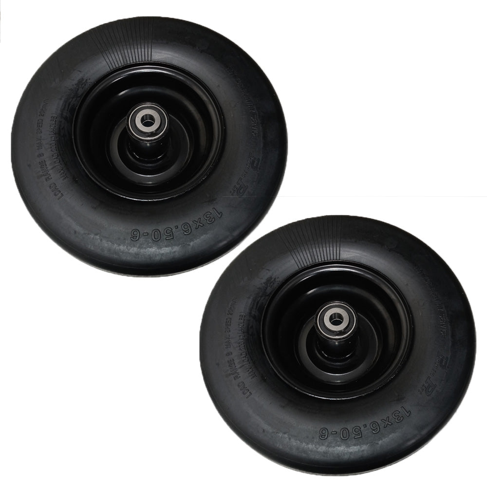 2-13X6.5-6 NO FLAT SOLID RUBBER WHEELS FOR WRIGHT 72460033