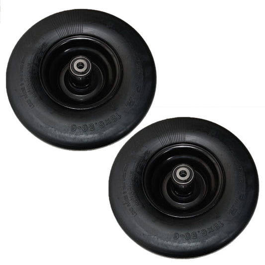 Proven Part 2-13X6.5-6 No Flat Solid Rubber Wheels For Wright 72460033