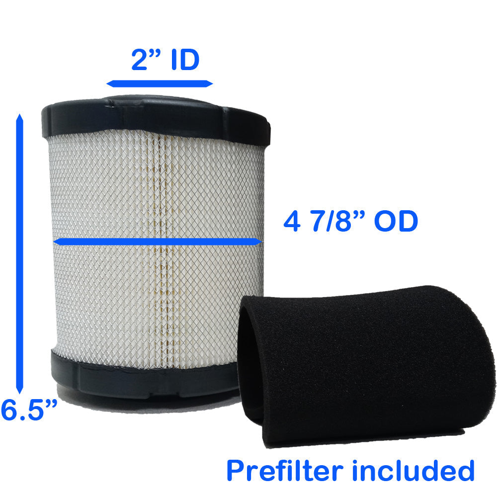 Air filter and Prefilter for Kohler ZT710, ZT720, ZT730, ZT740 replaces 16 083 01-S