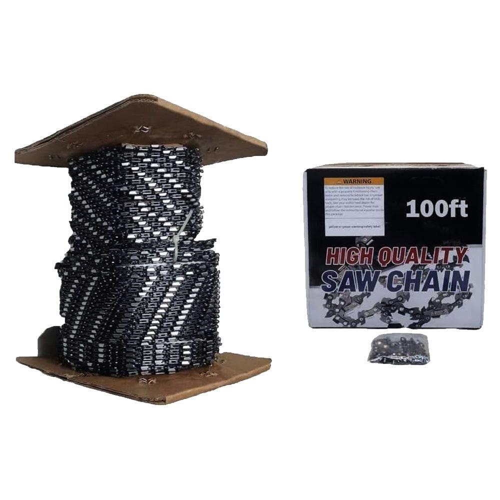 Proven Part 100Ft Roll Chainsaw Chain Semi-Chisel 2400DL Pitch 1/4" Gauge .050"