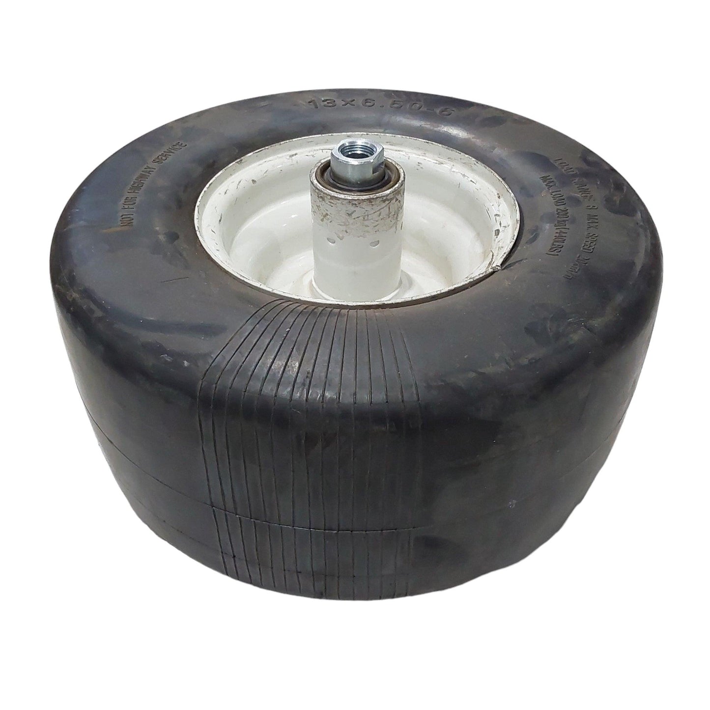 Proven Part 2 Pack Of 13X6.50-6 Flat Free Tire Asm Scratched Paint White Rim For Exmark and Toro