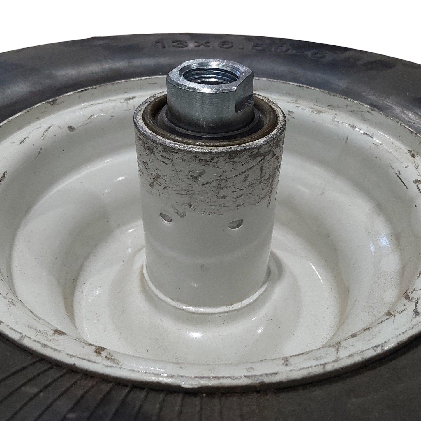 Proven Part 2 Pack Of 13X6.50-6 Flat Free Tire Asm Scratched Paint White Rim For Exmark and Toro