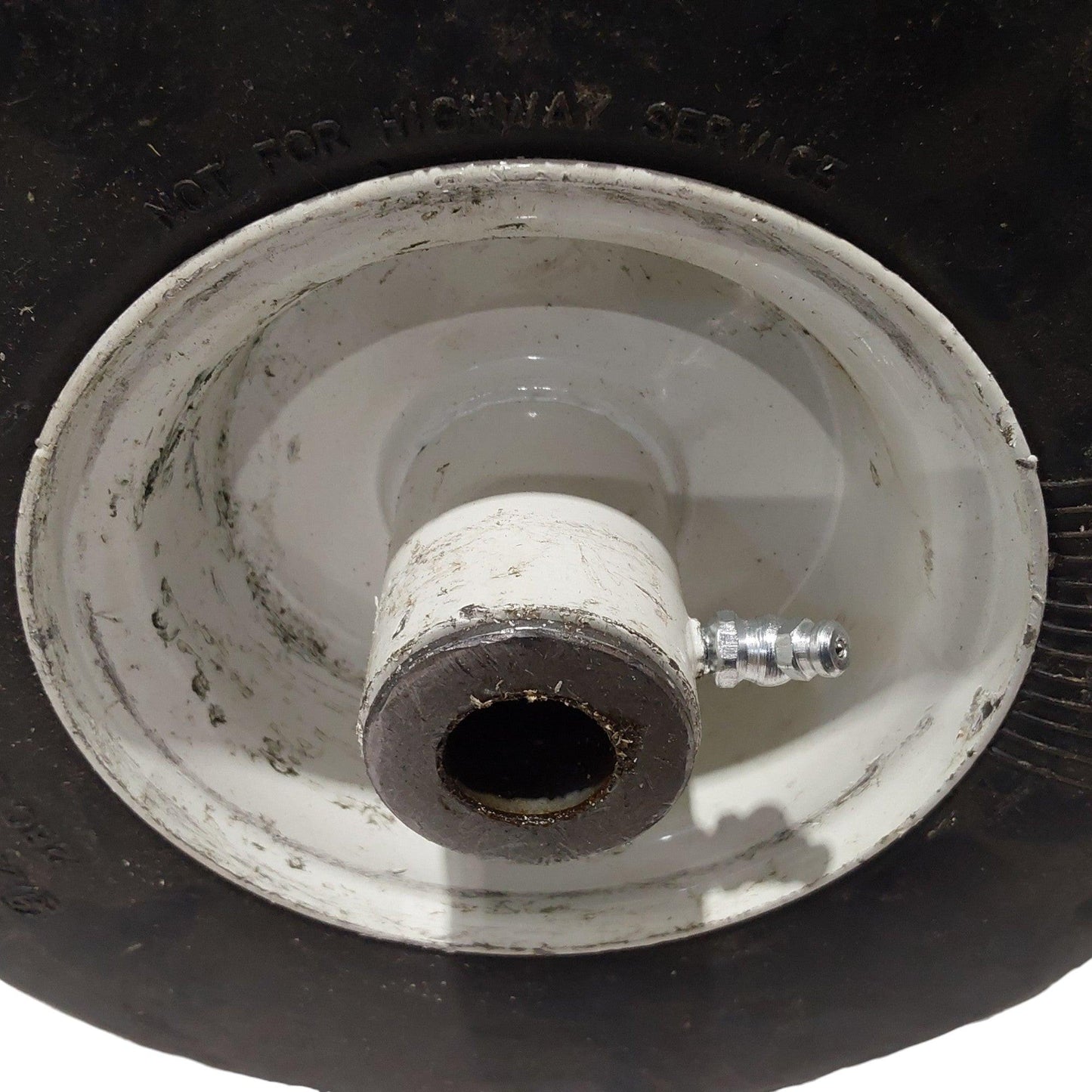 Proven Part 2 Pack 9X3.50X4 White Scratched Up Paint No-Flat Lawn Mower Tire For 1-513648, 103-1224, 103-2171, 51364 Bearing Kit 1-513809, 1-513810, 1-513547
