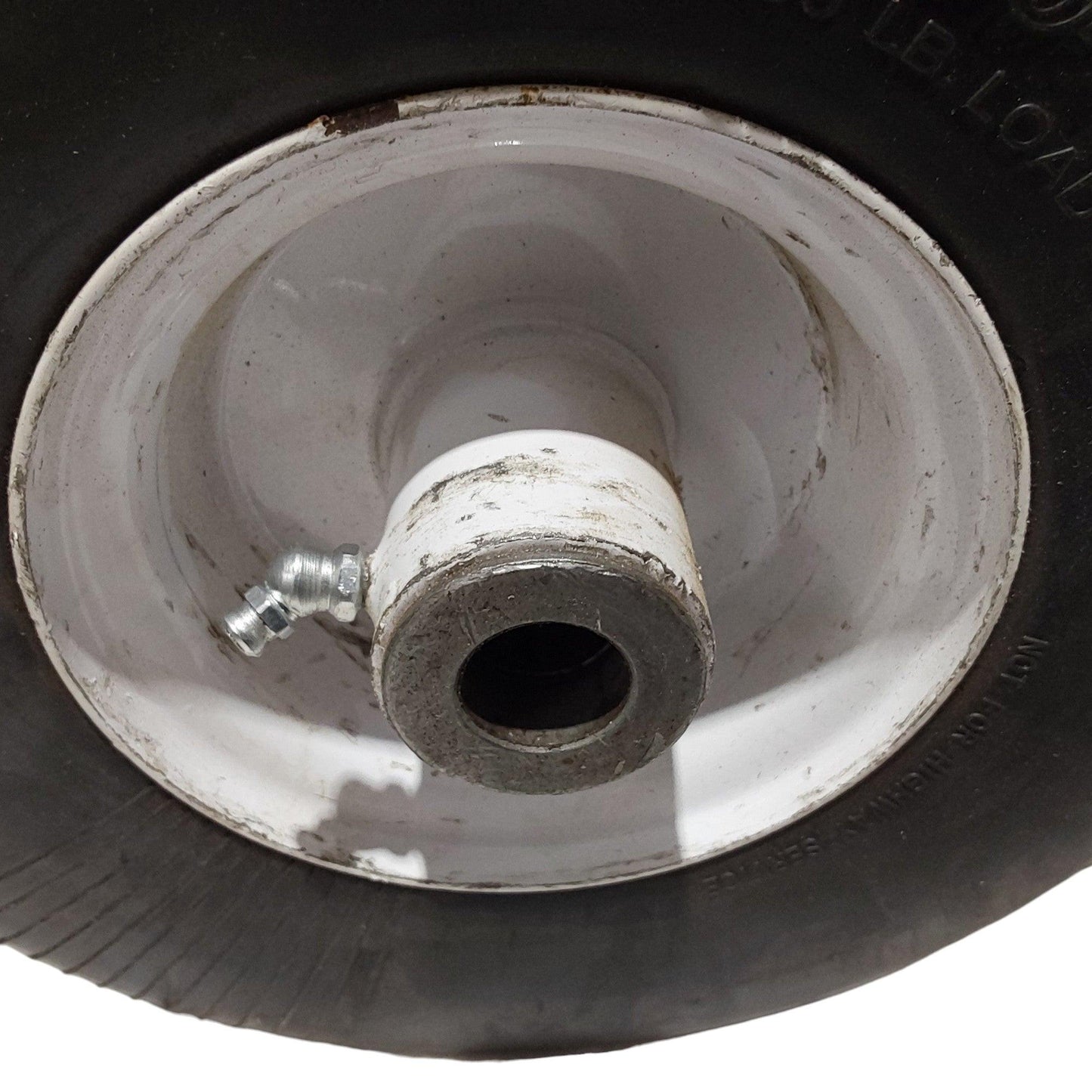 Proven Part 2 Pack 9X3.50X4 White Scratched Up Paint No-Flat Lawn Mower Tire For 1-513648, 103-1224, 103-2171, 51364 Bearing Kit 1-513809, 1-513810, 1-513547
