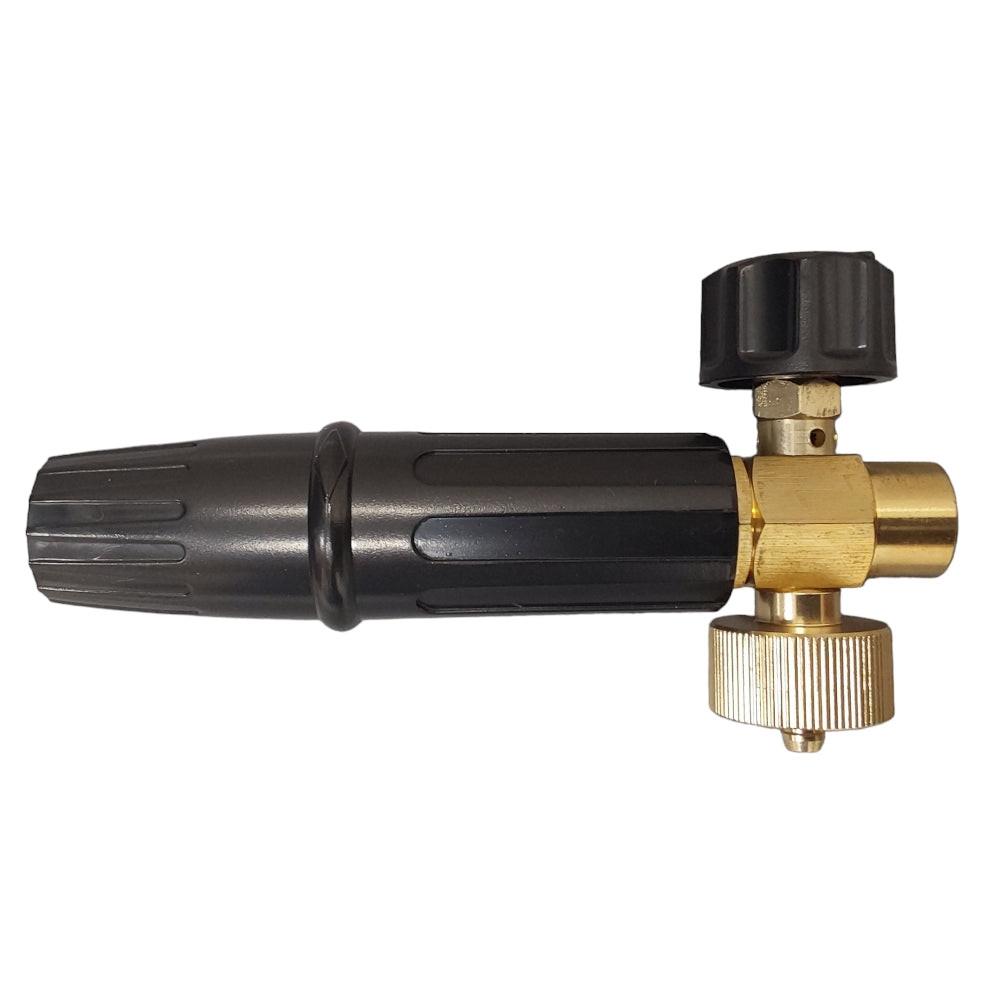Proven Part Pressure Washer Gun M22 Female With 1/4" Female Quick Connector, 5 Tips and Foam Applicator, 15" Surface Cleaner and 25' 1/4" Hose M22xM22