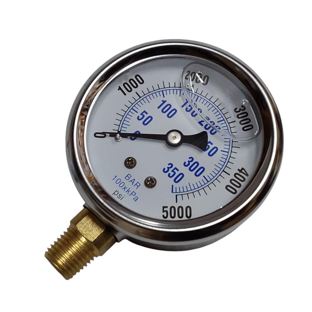Genuine Barens 2427 Stainless Steel Pressure Gauge 5000 PSI