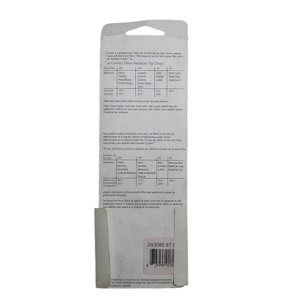 Genuine Graco 60 Mesh Filter 243080 Fits 190ES, 210ES, PROX21, PRO190ES, 14-2685