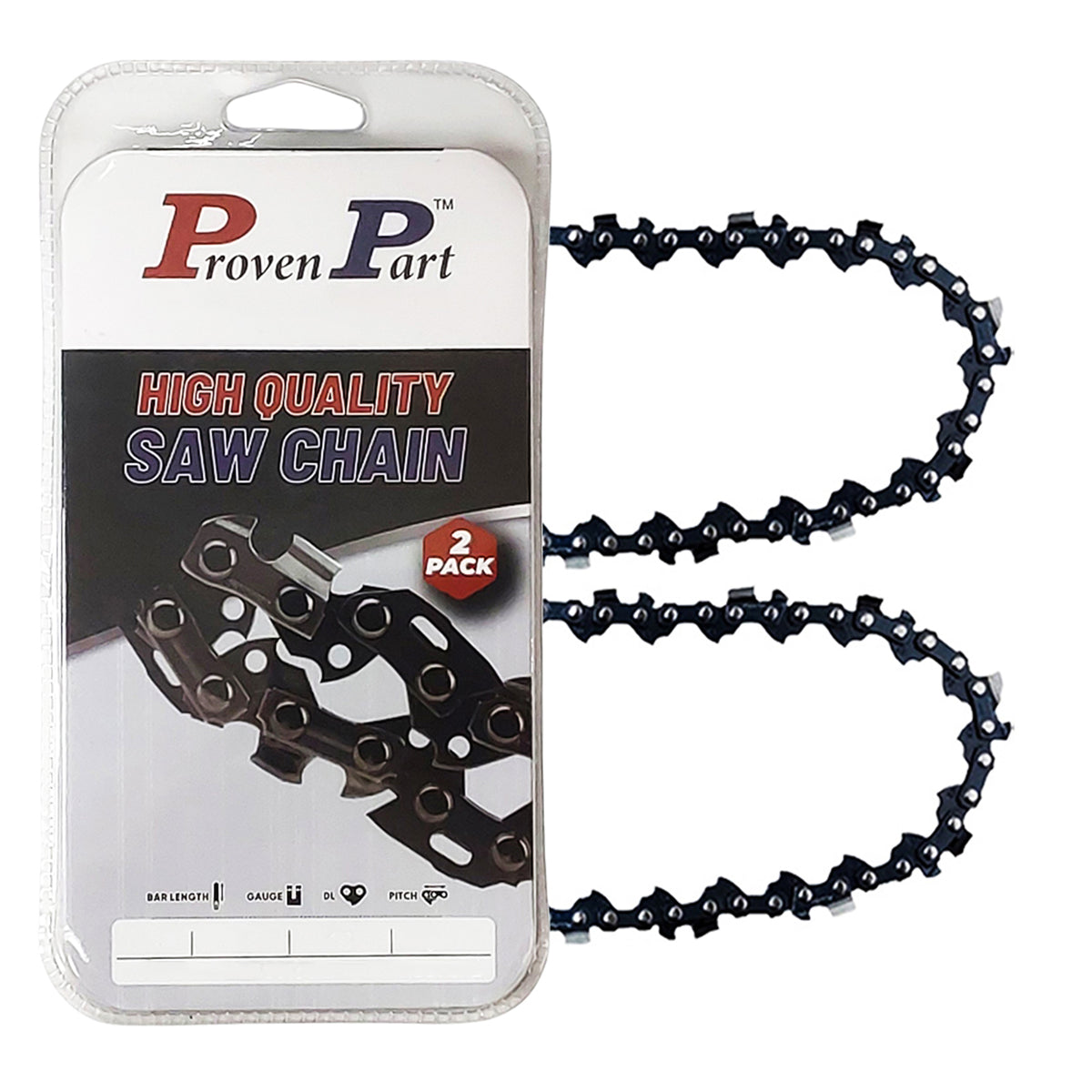 Proven Part 2-Pack 24" Full Skip Chain For 24" Bar 3/8" Pitch .050" Gauge 84DL Fits Stihl 3676 005 0084