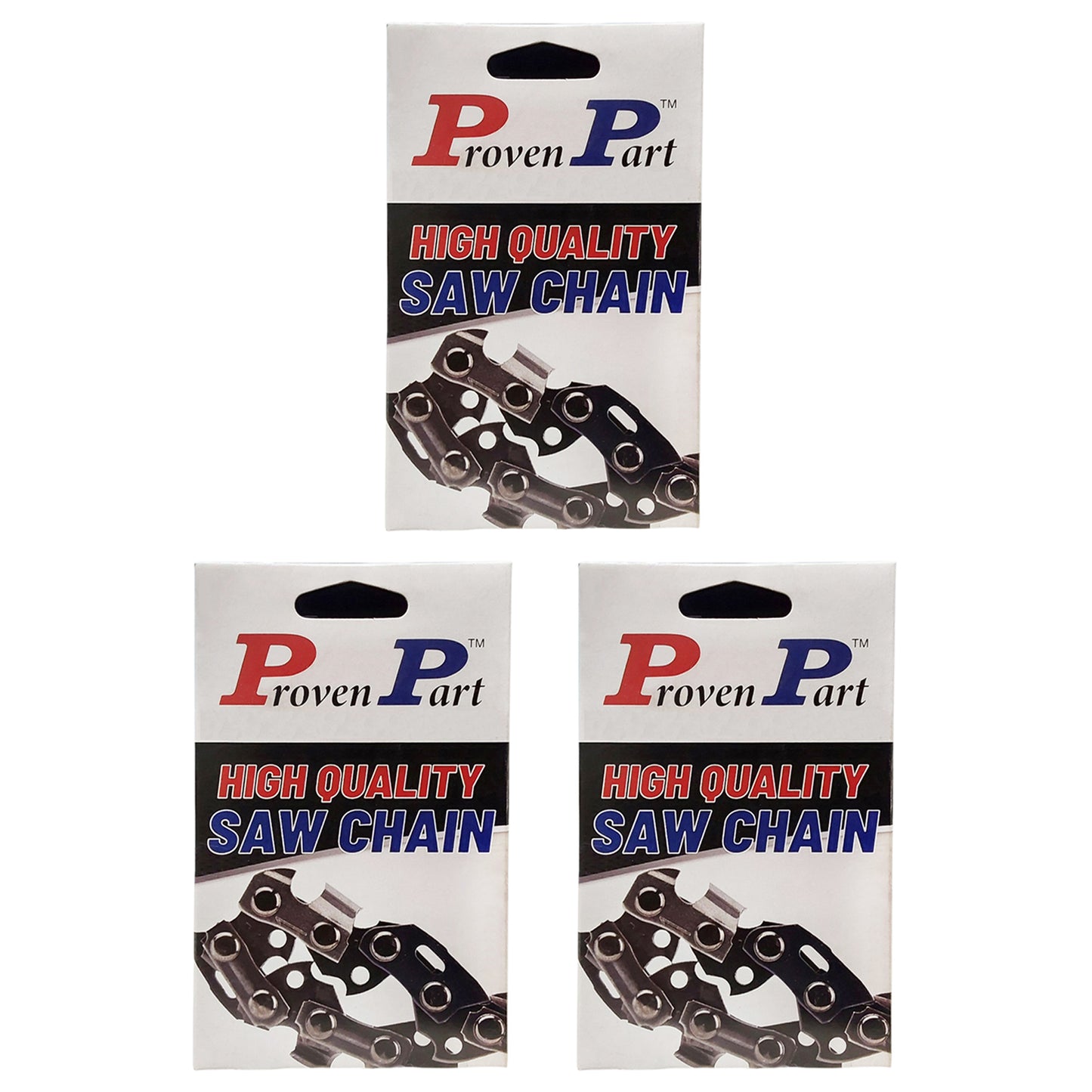 Proven Part 3-Pack 36" Full Skip Chainsaw Chain 3/8" .050" 114DL Fits Stihl 3623 005 0114, MS 460, MS 462, MS 500i