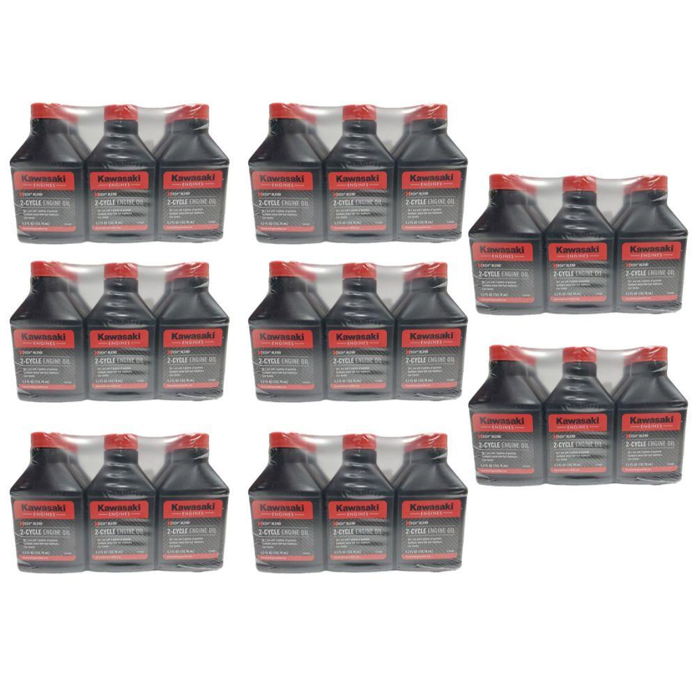Parte probada, paquete de 48 mezclas de aceite Kawasaki Ktech de 2 ciclos, mezcla de 5.2 onzas y 2 galones, 99969-6083C