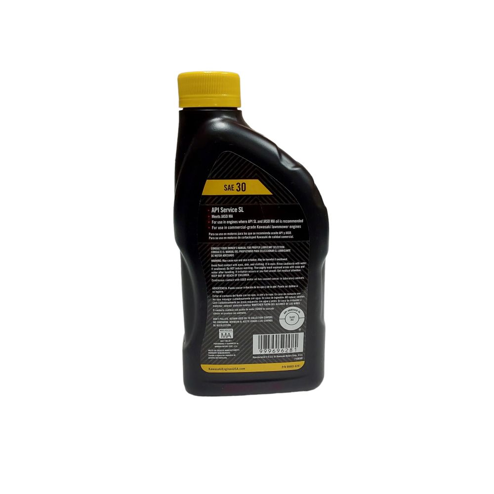 Proven Part 12-Pack Kawasaki Ktech 4-Cycle Engine Oil Sae30 1 Qt Bottles- 99969-6281