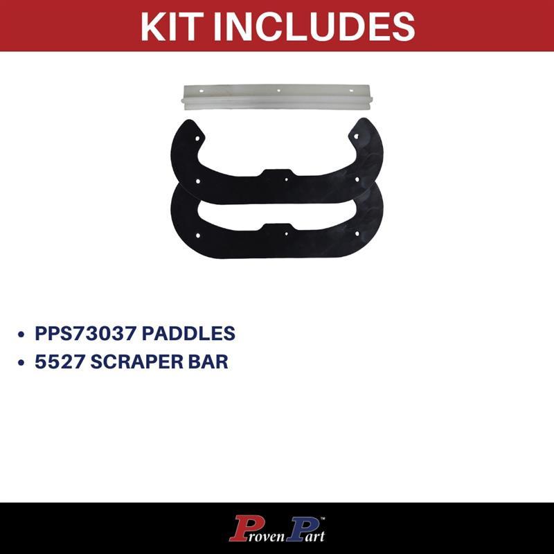 For Toro CCR Powerlite Snow Thrower Auger PaddleS and Scraper Bar SET