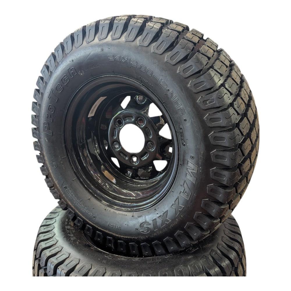 (2) Genuine Wright Wheel Assemblies 72460036 Fit 48", 52", 61" Stander
