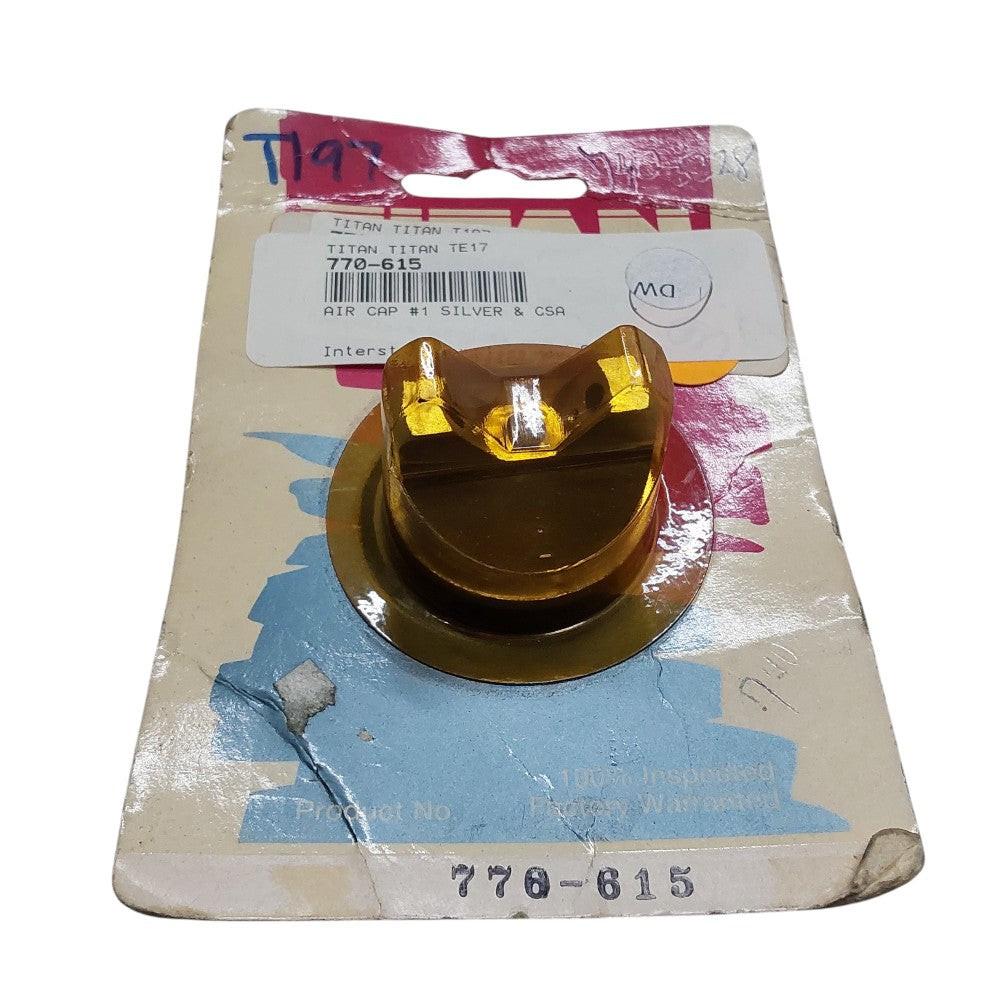 Genuine Titan Air CAP #1 Silver & CSA 770-615 Fits Maxum II HVLP, Maxum Elite HVLP Spray Guns