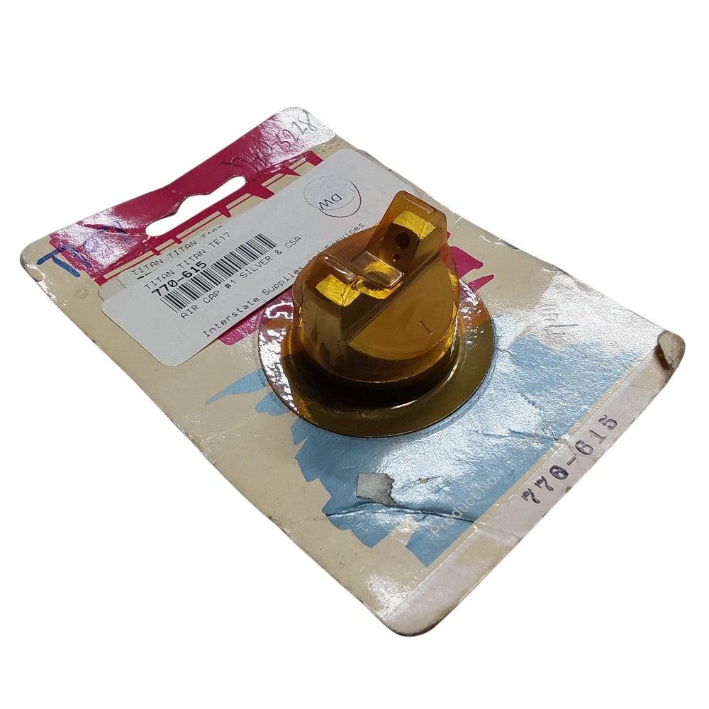Genuine Titan Air CAP #1 Silver & CSA 770-615 Fits Maxum II HVLP, Maxum Elite HVLP Spray Guns