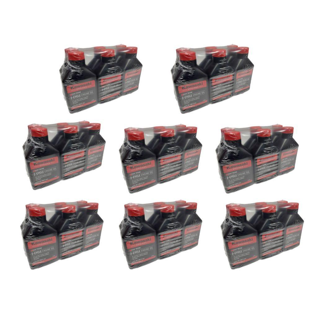 Parte probada, paquete de 48 mezclas de aceite Kawasaki Ktech de 2 ciclos, mezcla de 6.4 onzas y 2.5 galones, 99969-6084C