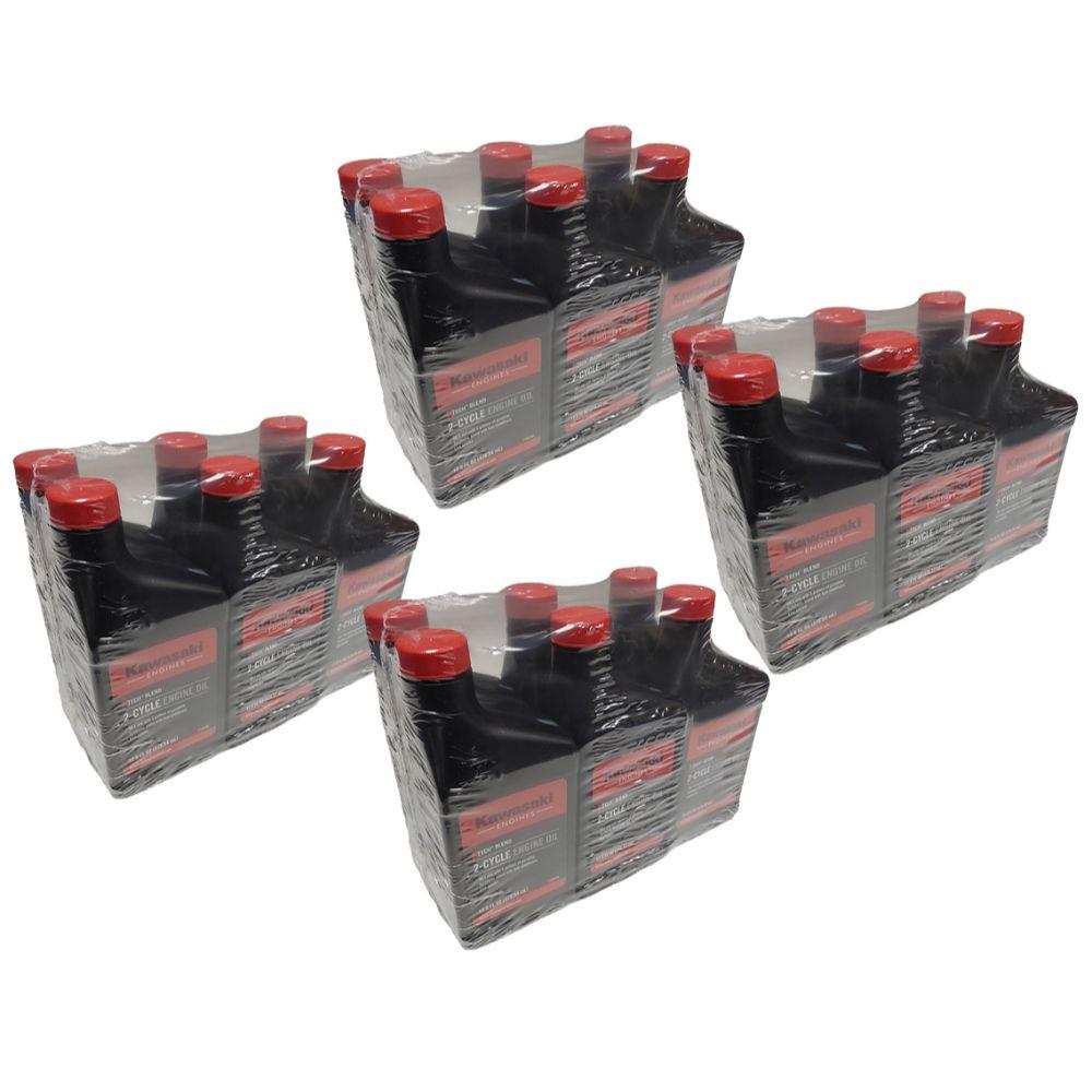 Parte probada, paquete de 24 mezclas de aceite Kawasaki Ktech de 2 ciclos, mezcla de 12,8 onzas y 5 galones, 99969-6085C