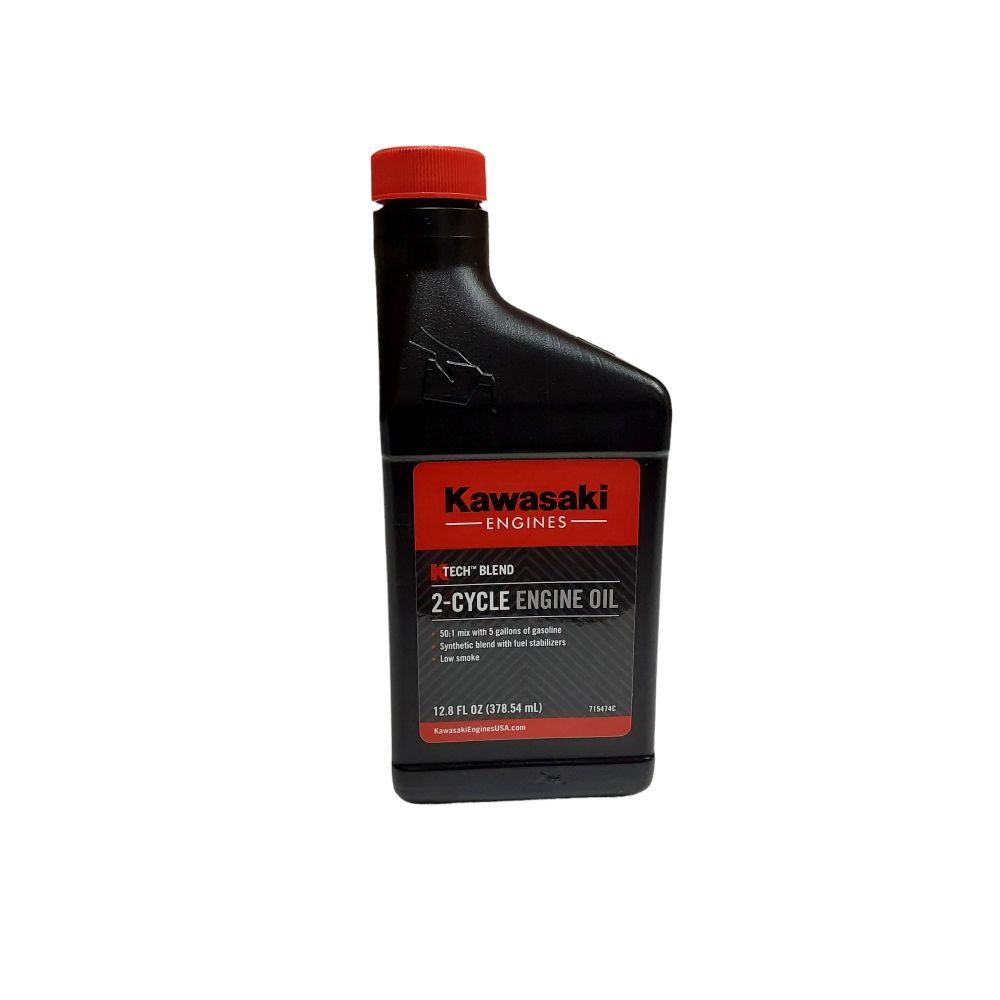 Parte probada, paquete de 24 mezclas de aceite Kawasaki Ktech de 2 ciclos, mezcla de 12,8 onzas y 5 galones, 99969-6085C