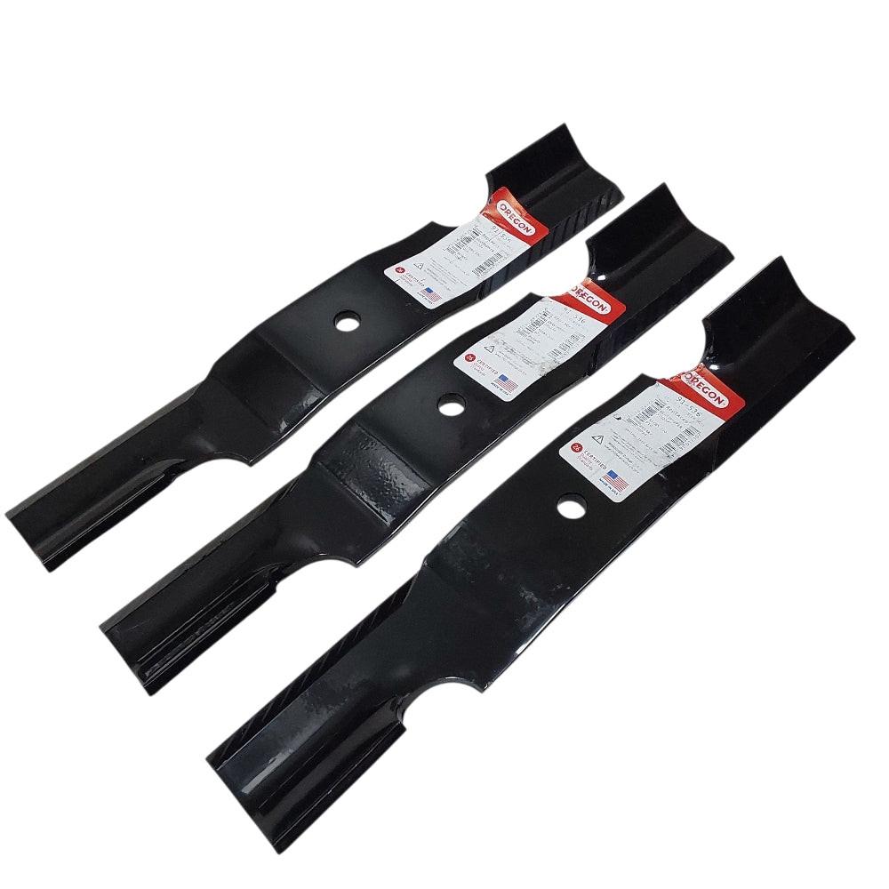 (3) Genuine Oregon High-Lift Mower Blades 91-536 Fit 320234, 320-010, 10996