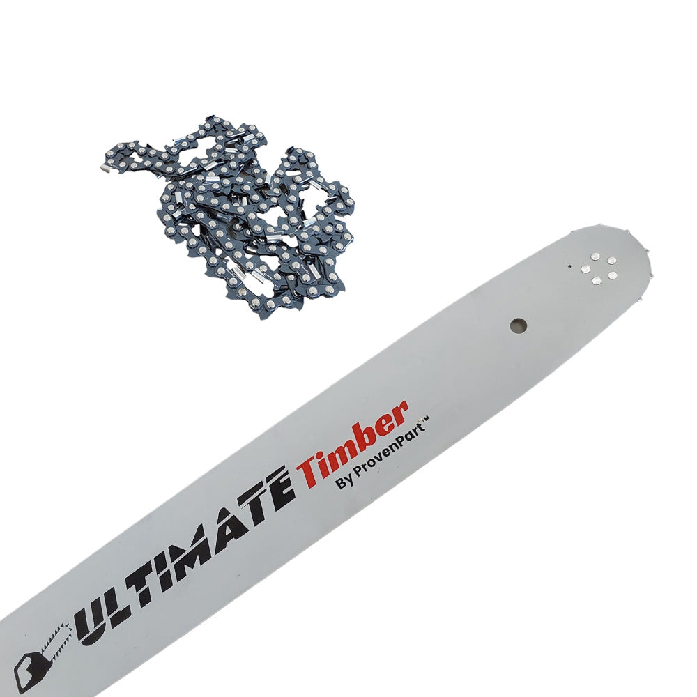 Proven Part 18D0AS3864C 18" .050" 3/8" 68 DL Chainsaw Guide Bar and Chain