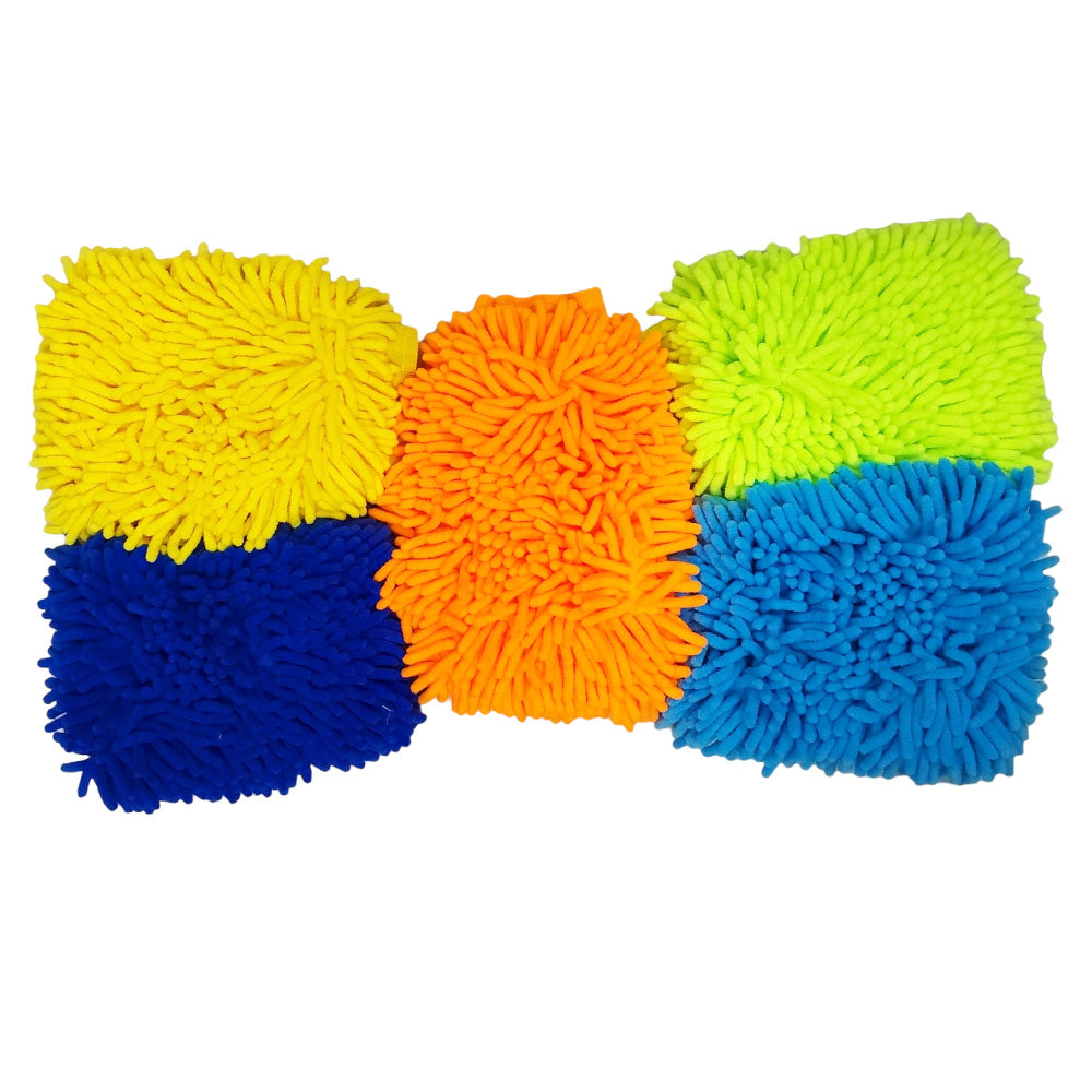 Proven Part (5) Microfiber Car Kitchen Household Wash Washing Cleaning Glove Mitts New