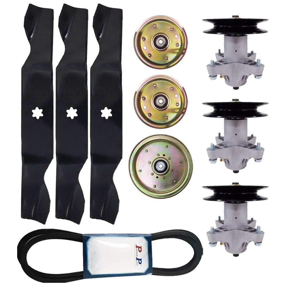 Proven Part Kit Blades Spindles Belt Idler Pulleys 918-05137 942-0677 753-08171