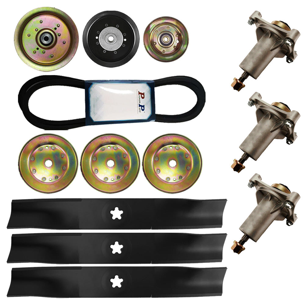 Proven Part YTH24K48 48" Kit Spindles Belt Pulleys Blades 187292 180054 197242 196106