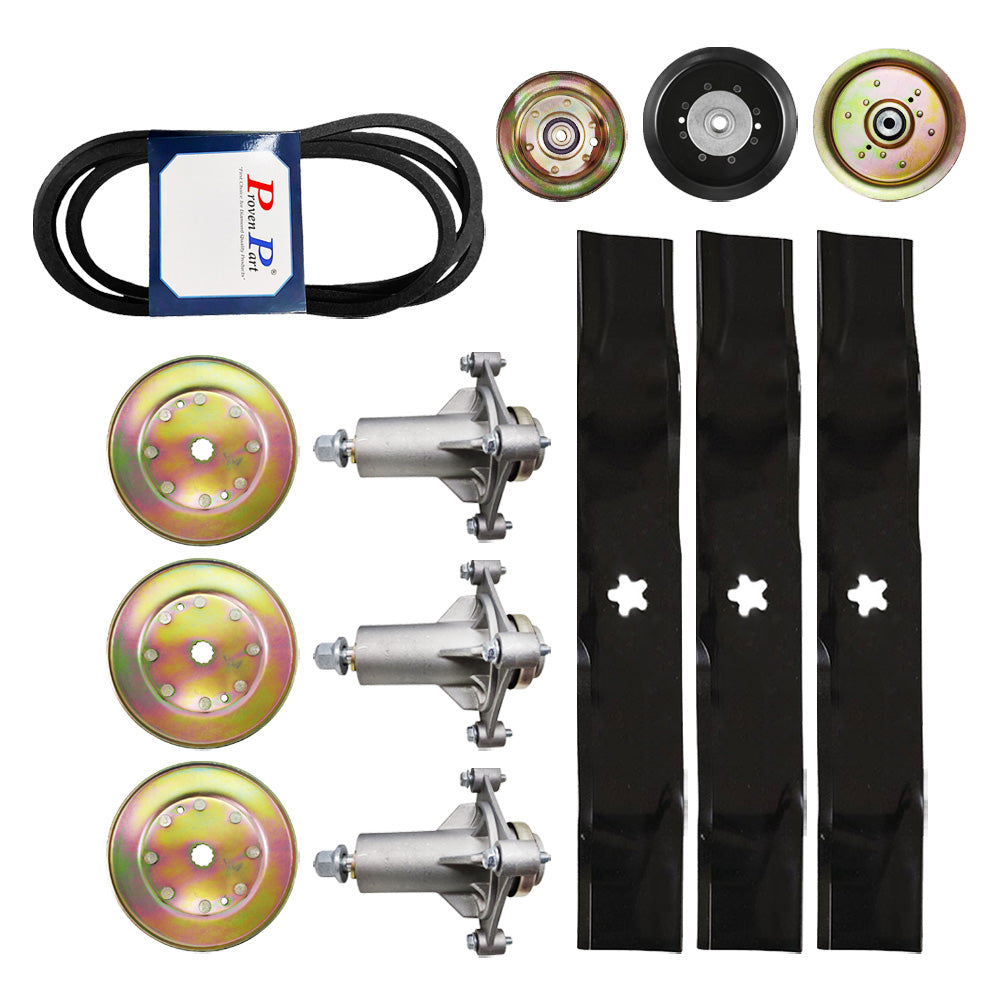 YTH24K48 KIT DE 48" HUSOS POLEAS DE CORREA HOJAS 187292 180054 197242 196106