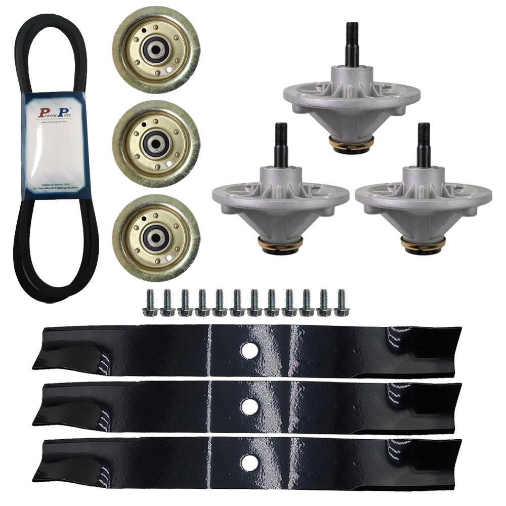 Proven Part 50 Inch Kit Spindles Pulleys Blades Belt 88-4510 112-9759-03