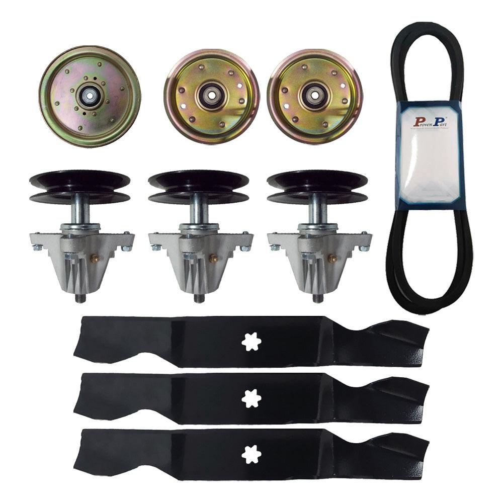 Proven Part Deck Spindle Blade Belt Kit 54" Fits Cub Fits MTD Fits Troy Bilt RZT L54KH