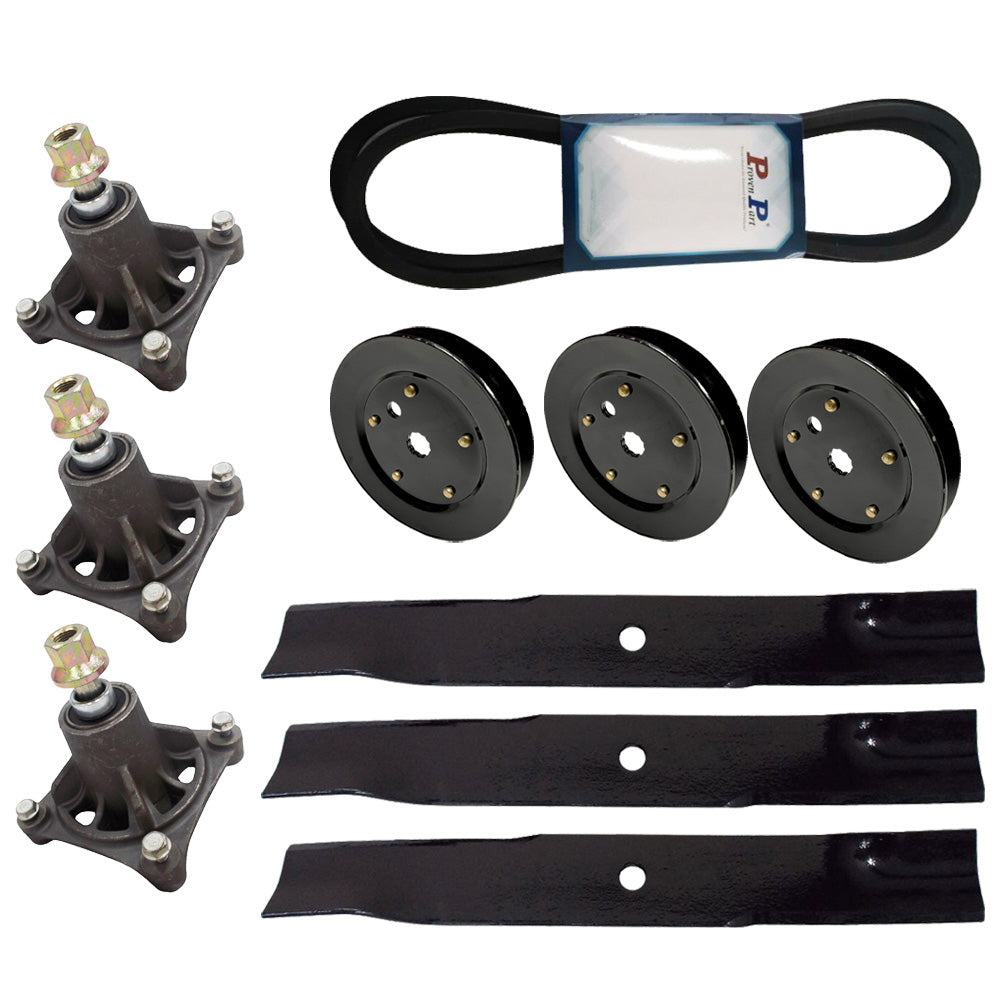 Kit de reconstrucción de cubierta de pieza probada para Hustler Raptor de 52 pulgadas, compatible con 604214 603995 603988 791988