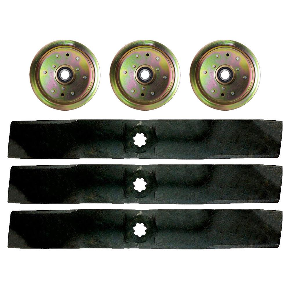Kit de hoja tensora y hoja de cubierta de 54" de pieza probada para John Deere D170 G110 190C La150 La175