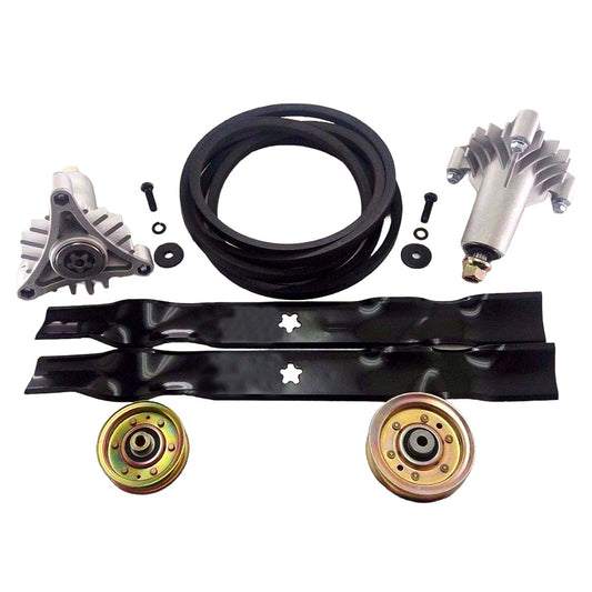 42 INCH LAWN MOWER DECK REBUILD KIT REPLACES BLADE SPINDLE PULLEY BELT 130794 173437 134149 144959