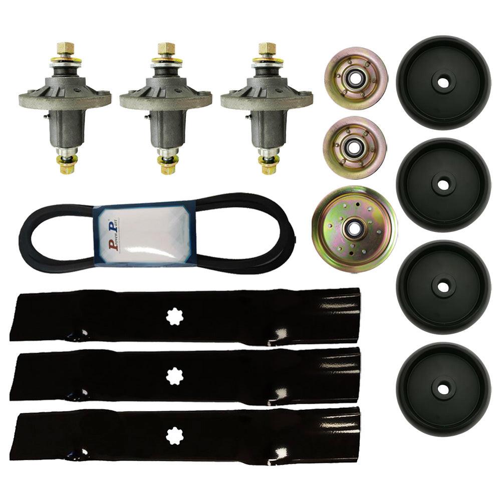 Proven Part Mower Deck Rebuild Kit Blades Fits John Deere LA145 LA165 D140 D150 D160 X140 X1