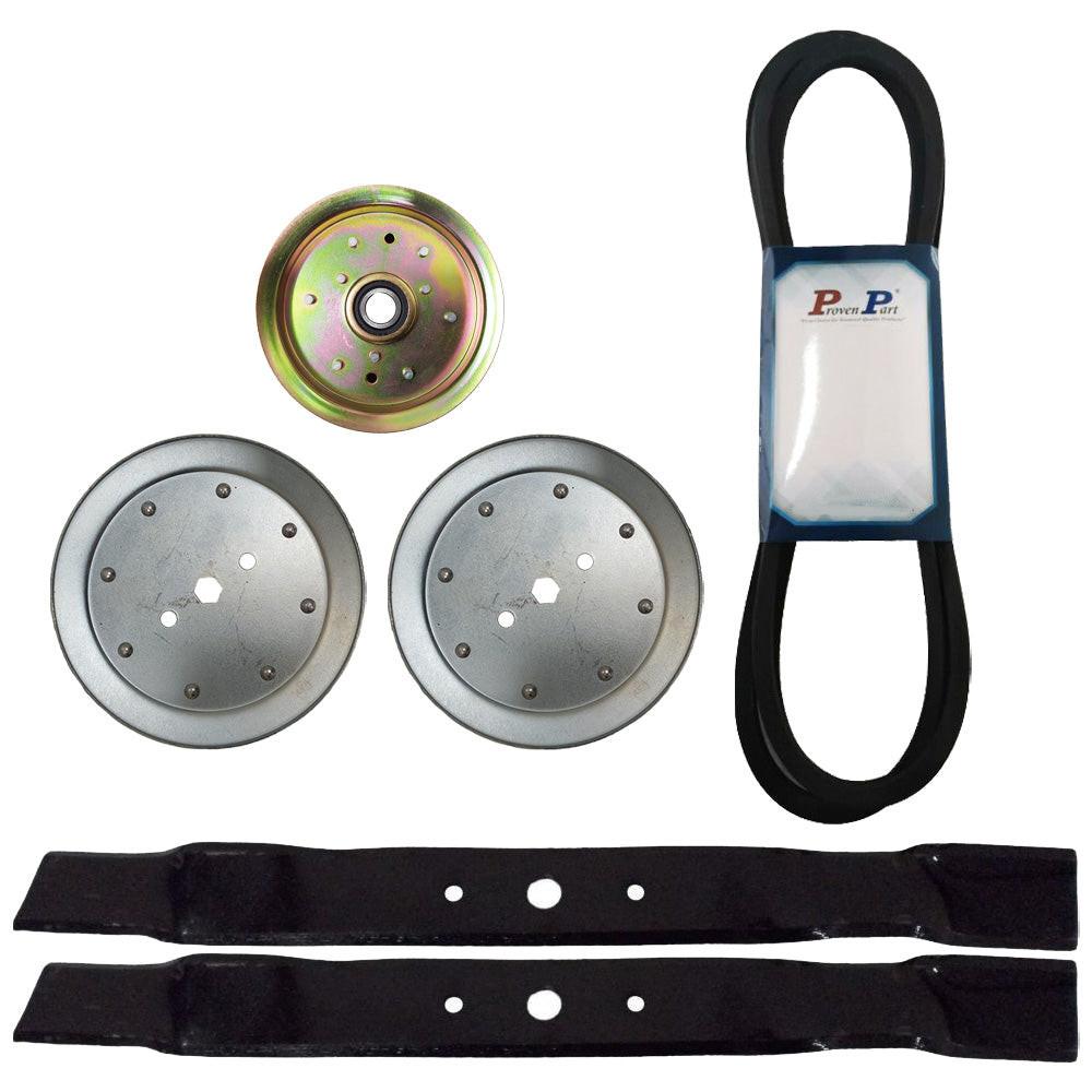 Kit de hoja de correa de cubierta de pieza probada de 42" para John Deere GX20249 GX20072 GY20110 GX20367