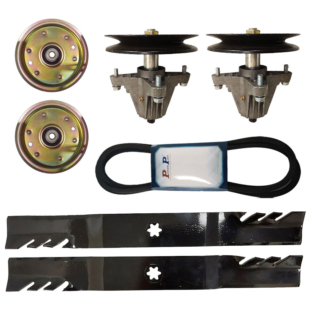 LTX 1040 42" Deck Rebuild Kit Spindles Pulleys Blades Belt