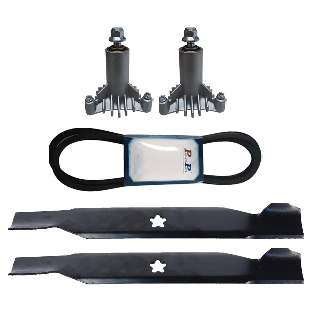 Kit de reconstrucción de cortacésped, pieza probada, cuchillas, husillos de correa para 130794 138791 174883 128285