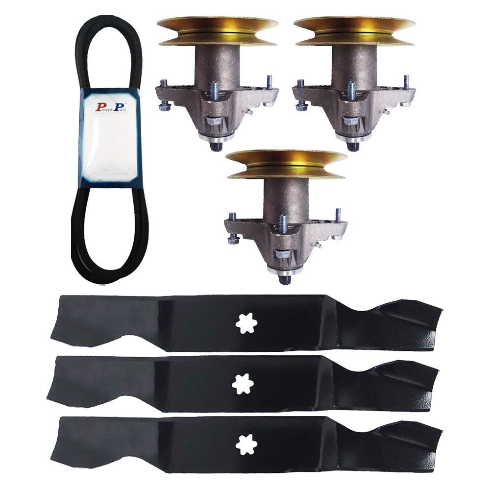 Kit de reconstrucción de piezas probadas, correa de husillos de cuchillas para Cub Cadet Slt 1554 742-0677 618-04126 954-0642
