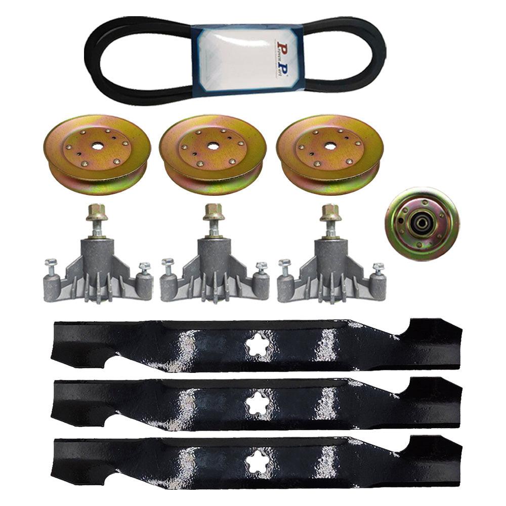 Proven Part Lawn Mower Deck Blades Belt Spindles Pulley Idler 144959 153535 131494