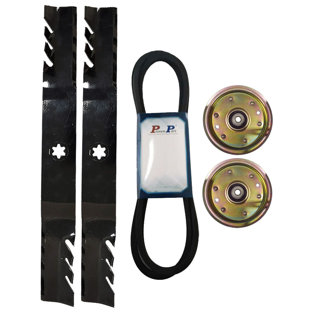 Proven Part Kit Deck Belt Blades Idler Pulleys 756-04129 954-04060B 942-04308