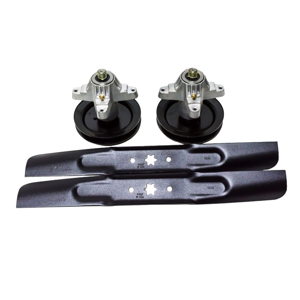 Kit de husillo de cuchilla de cubierta de cortacésped de pieza probada para 742-04308 618-04456 112-0315