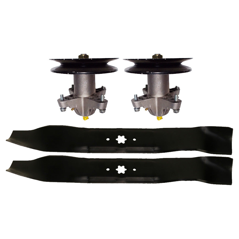 Kit de husillo de cuchilla de cubierta de cortacésped de pieza probada para 742-04308 618-04456 112-0315